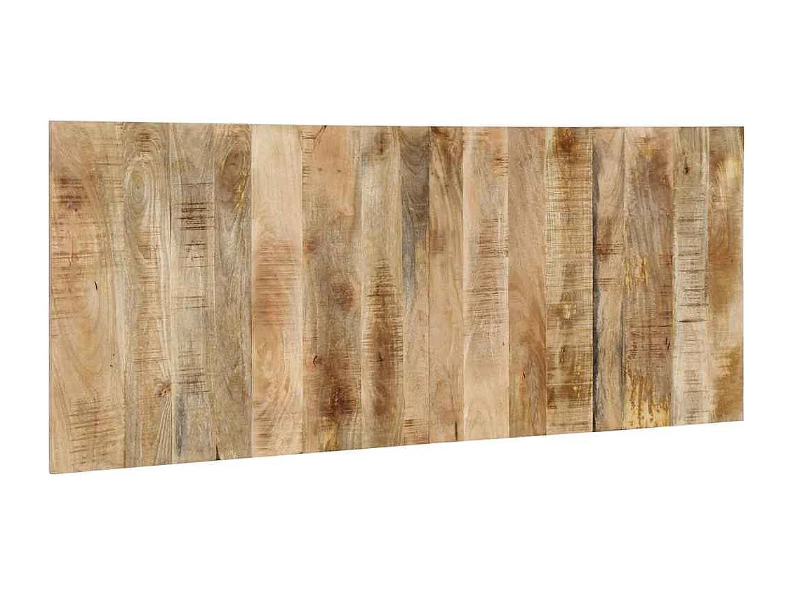 Tête de lit 200 cm bois de manguier brut massif