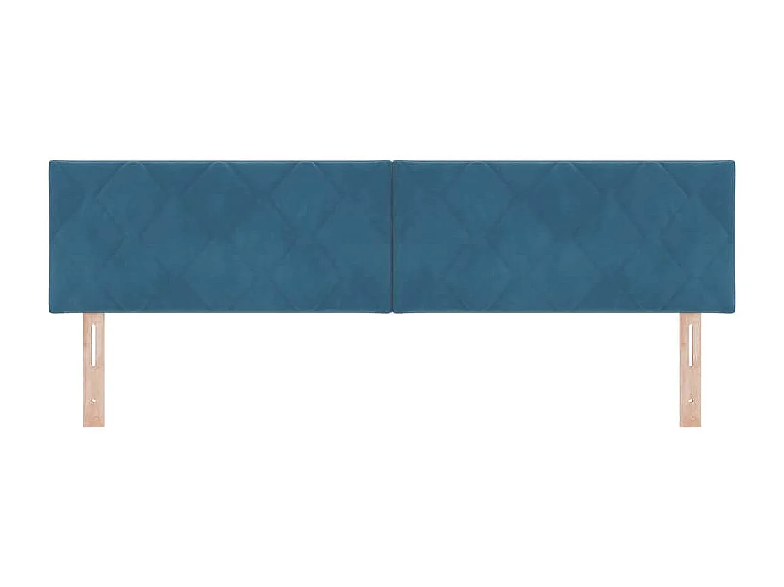 Cabecero Montaje en la pared Azul oscuro 180 cm Terciopelo