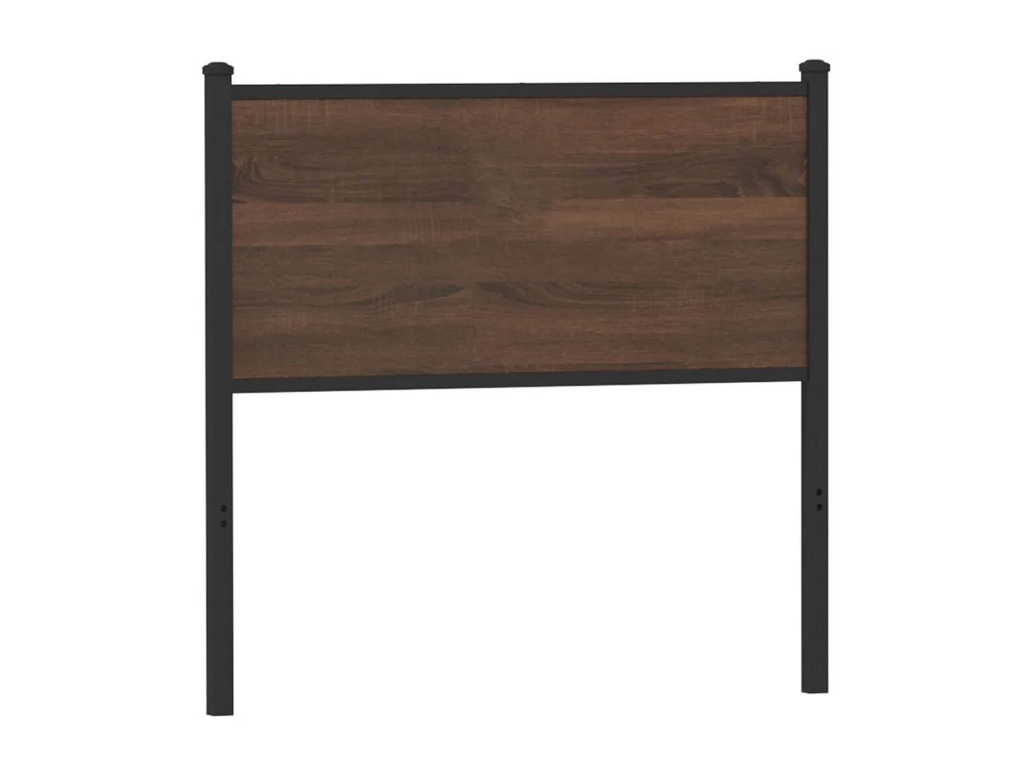 Tête de lit chêne marron 75 cm bois d'ingénierie et acier