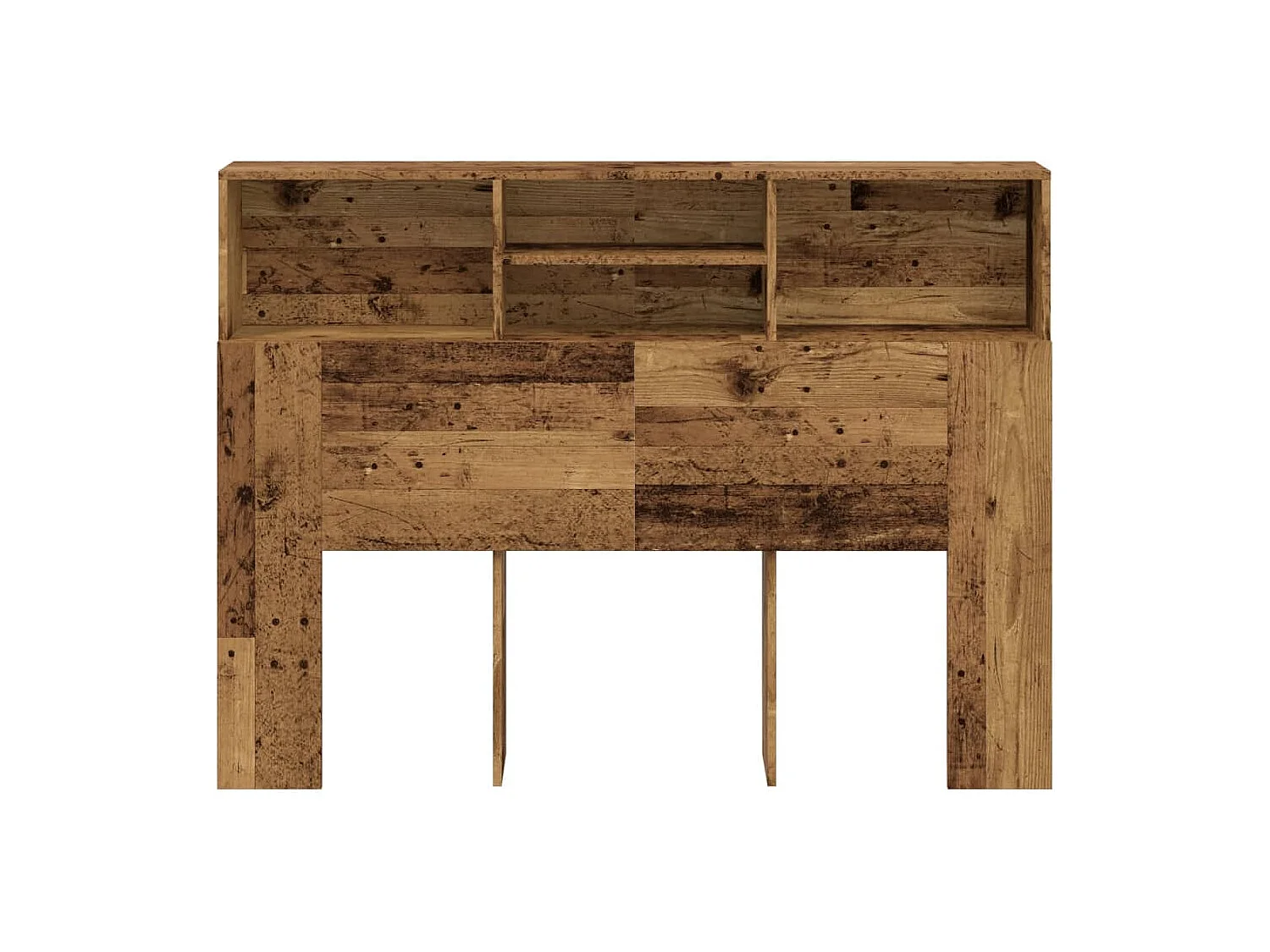 Armoire de tête de lit vieux bois 140x19x103,5 cm