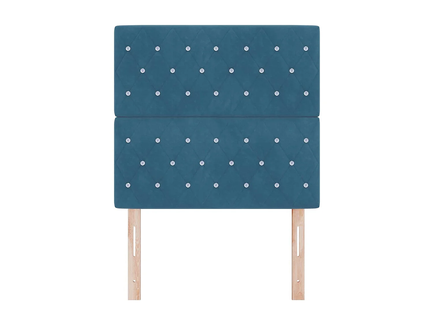 Tête de Lit en Velours Argyle Bleu foncé 100 cm Velours