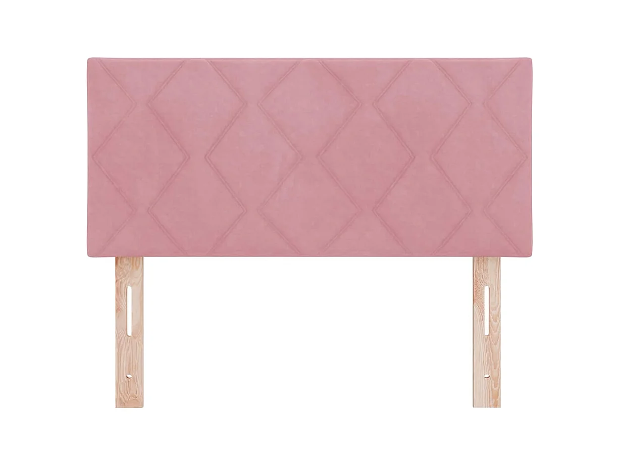 Tête de lit Montage mural Géométrique Rose 100 cm Velours