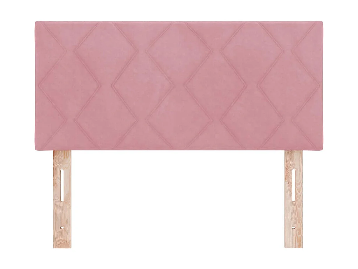 Tête de lit Montage mural Géométrique Rose 100 cm Velours