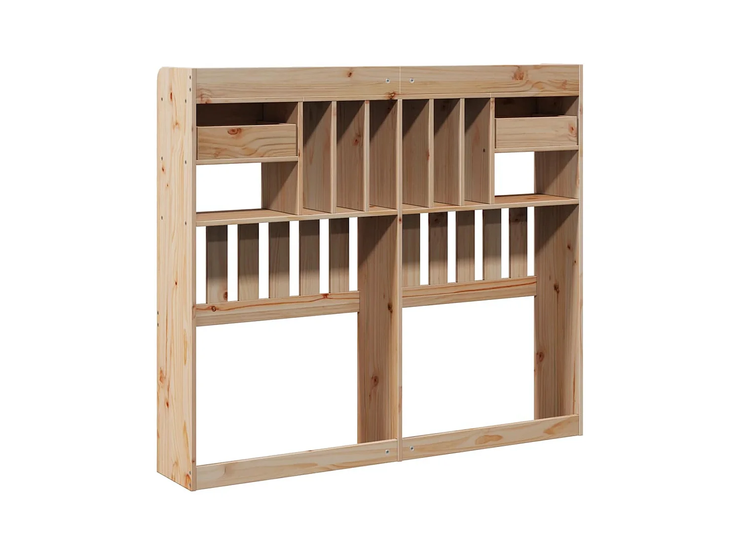 Hoofdbord met opbergruimte 135 cm massief grenenhout