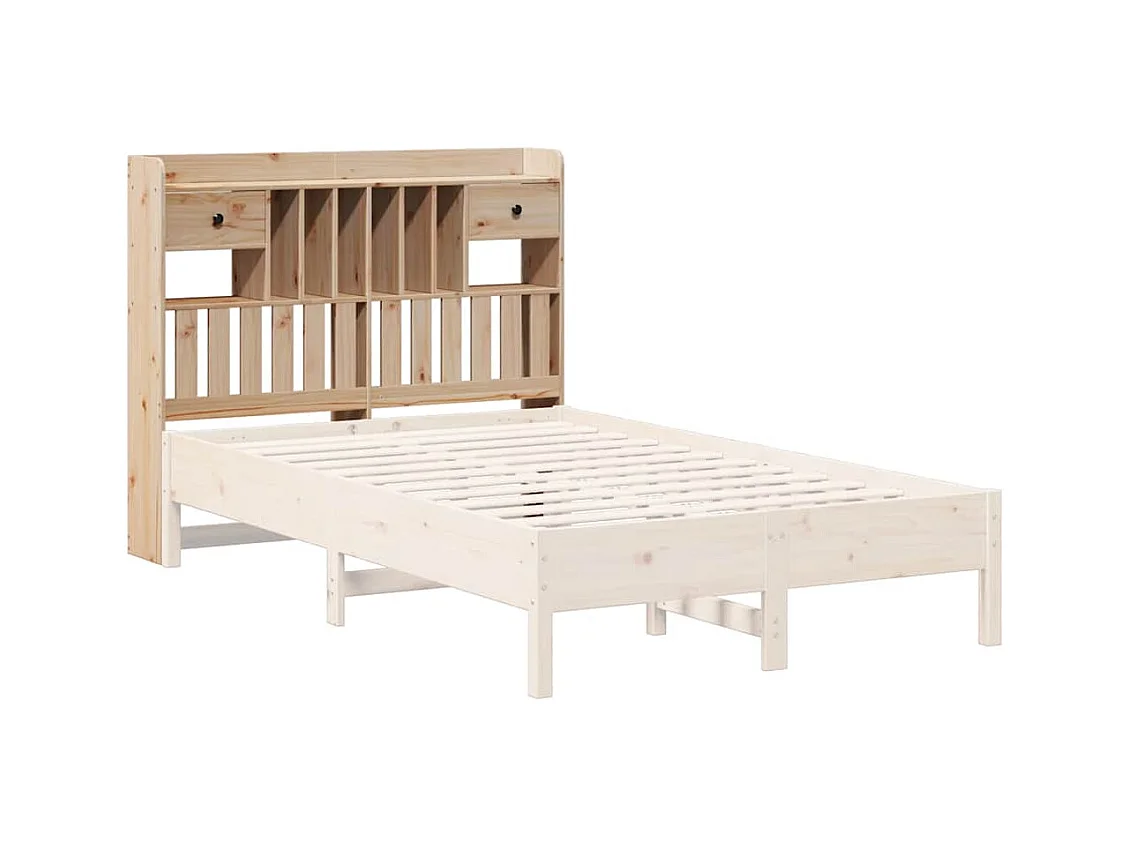 Hoofdbord met opbergruimte 135 cm massief grenenhout
