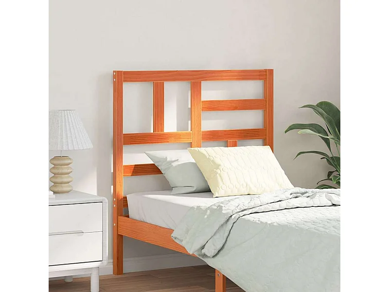 Tête de lit Marron cire 80.5 x 4 x 104 cm Bois massif en pin