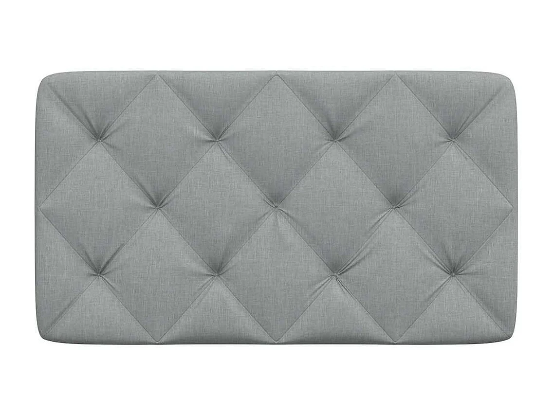 Tête de lit gris clair 80 cm tissu