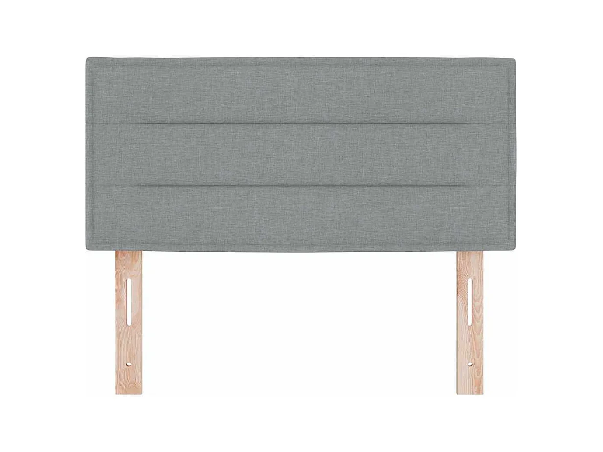 Tête de lit avec tête de lit Gris clair 90 cm tissu