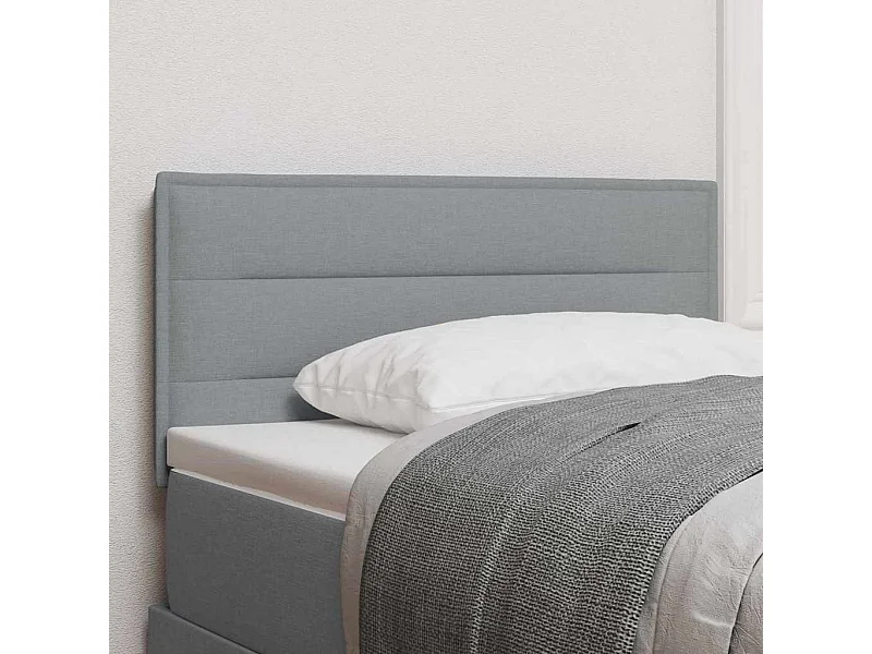 Cabecero con cabecera Manual Gris claro 90 cm tela