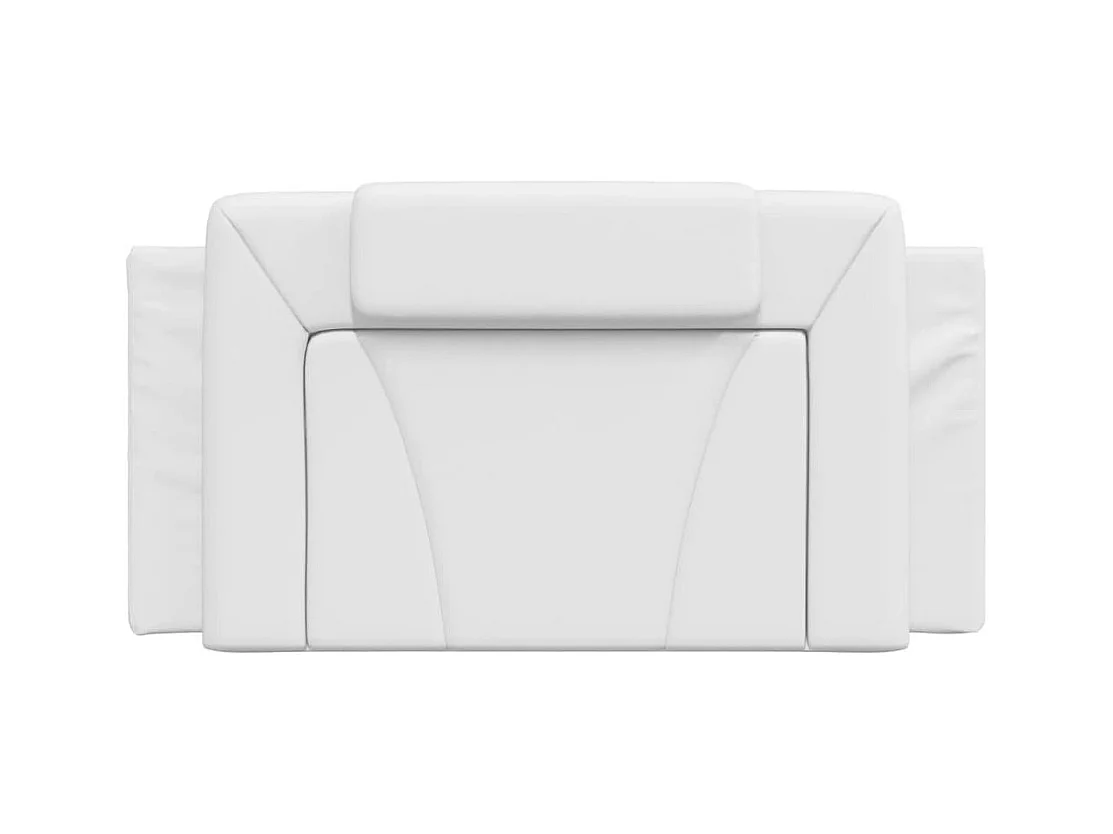 Tête de lit blanc 100 cm similicuir