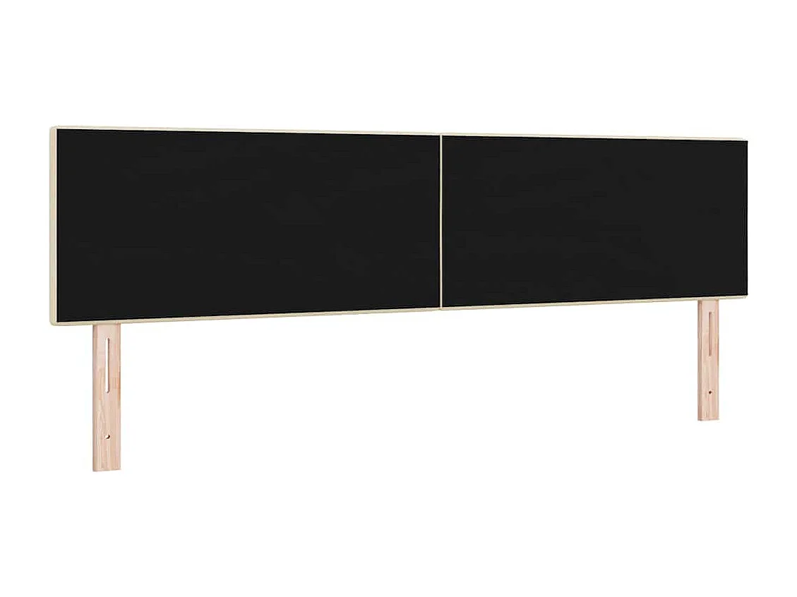 Tête de Lit LED avec des lumières à LED Crème 180 cm tissu