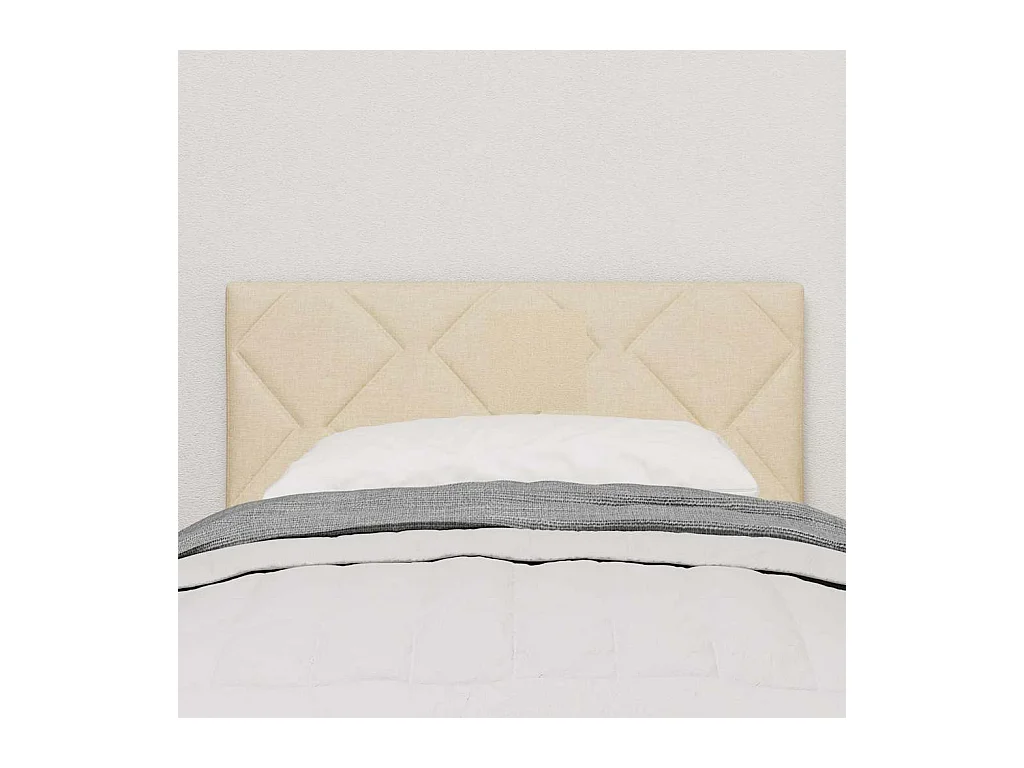 Tête de Lit en Tissu Géométrique Crème 80 cm tissu