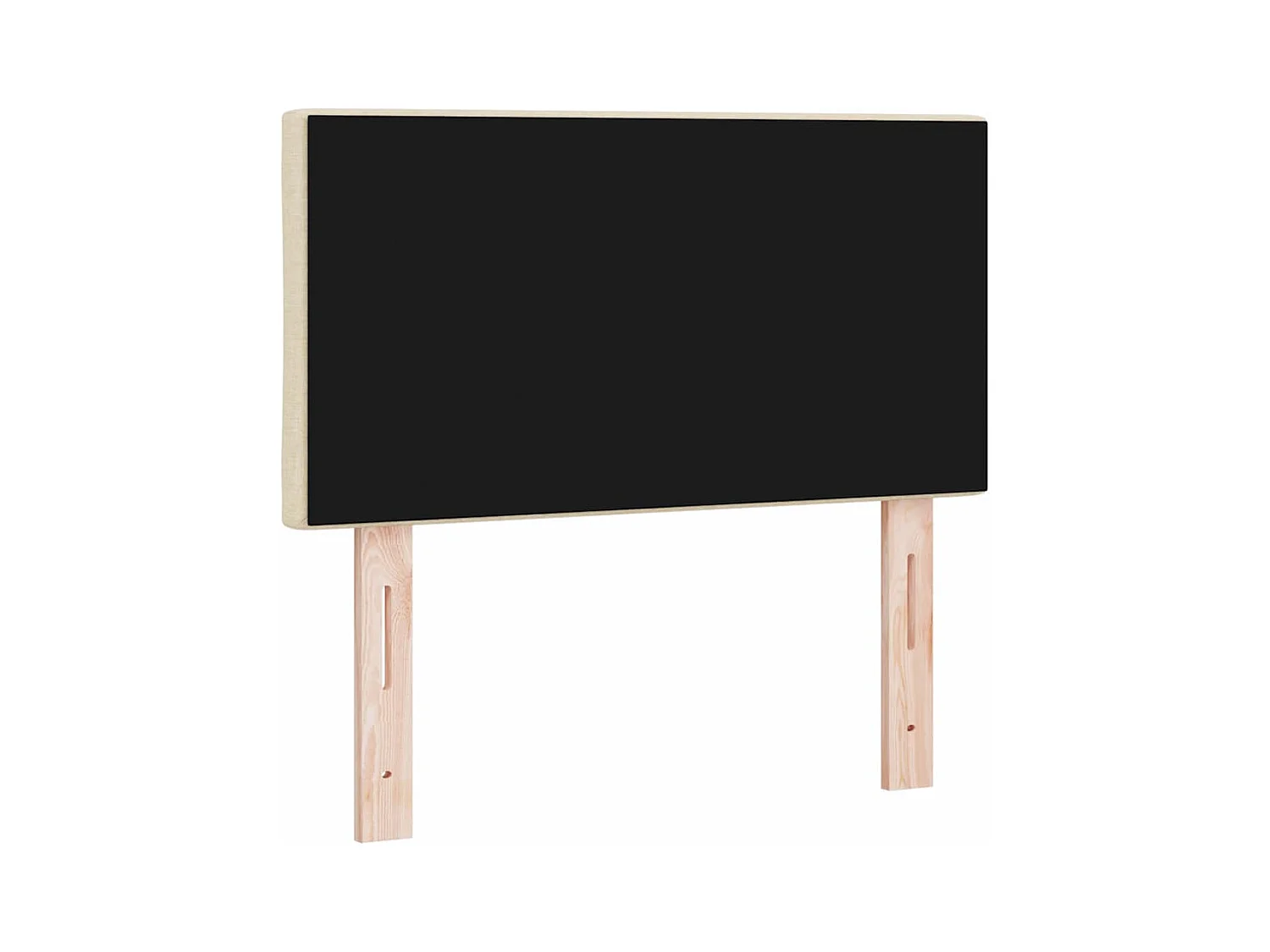 Tête de Lit en Tissu Géométrique Crème 80 cm tissu