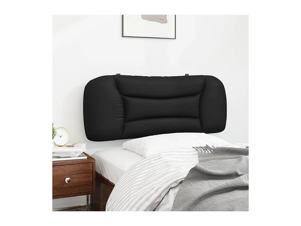 Tête de lit noir 100 cm similicuir