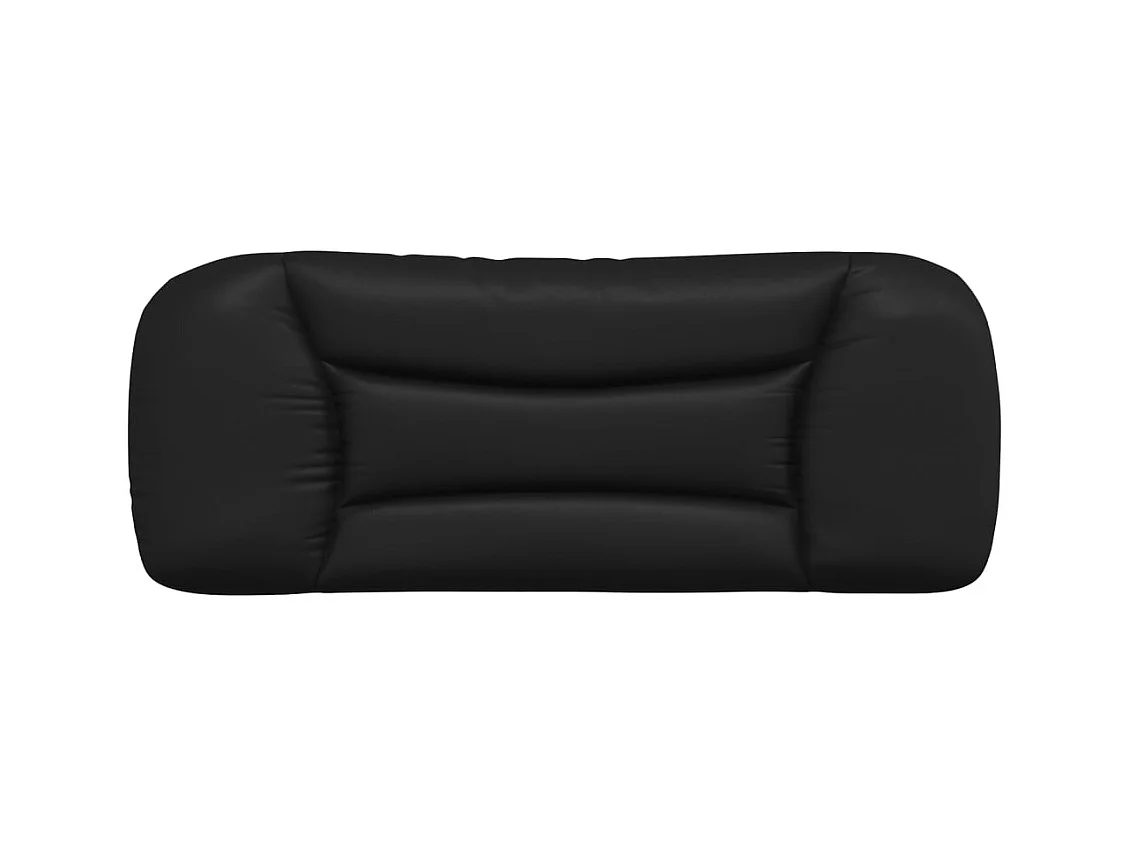 Tête de lit noir 100 cm similicuir