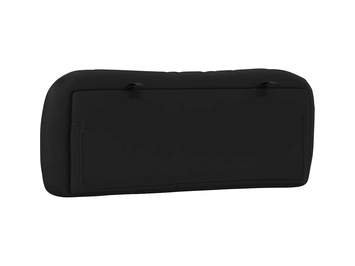 Tête de lit noir 100 cm similicuir