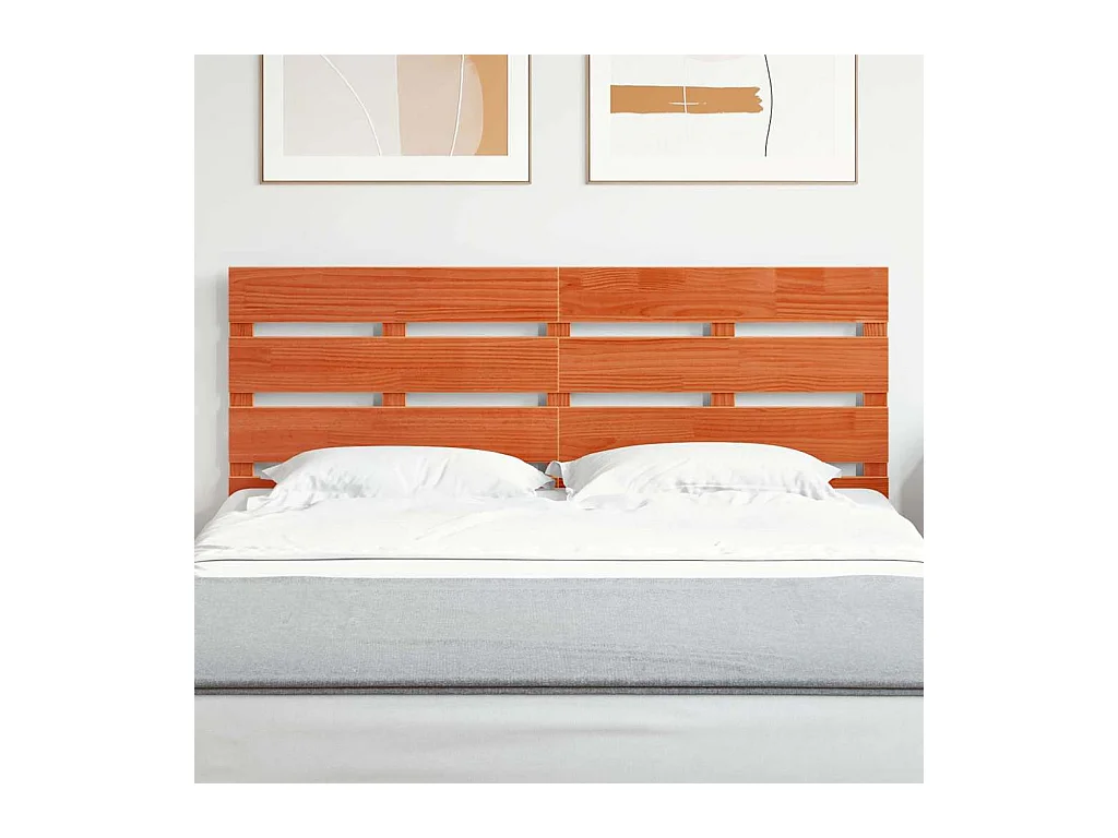 Tête de lit Marron 140.5 x 3 x 80 cm Bois massif en pin