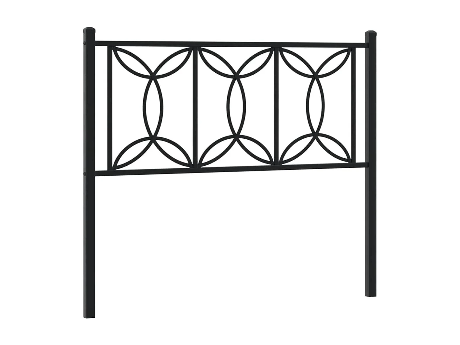 Tête de lit métal noir 107 cm
