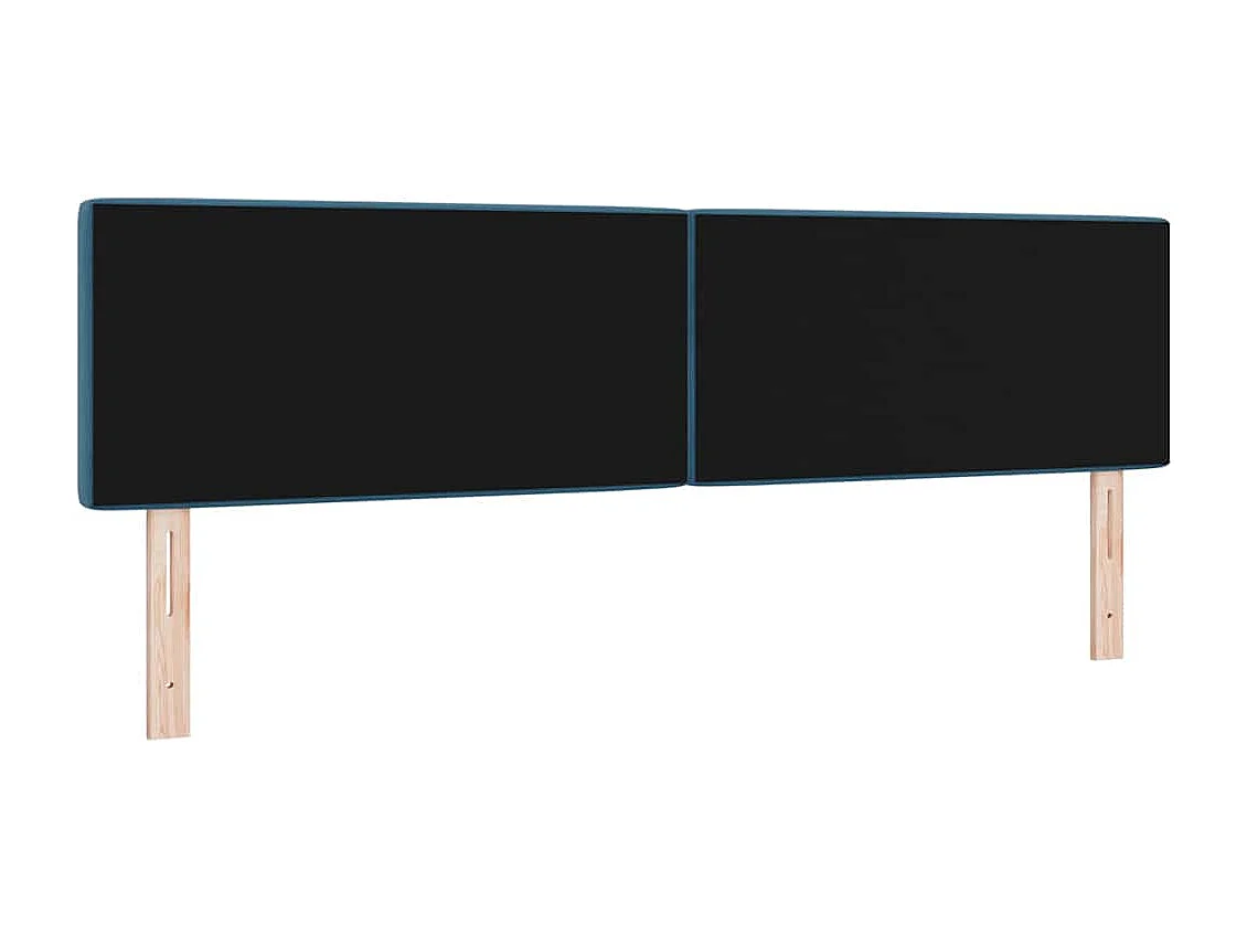 Cabecero de Terciopelo Argyle Azul Oscuro 180 cm Terciopelo