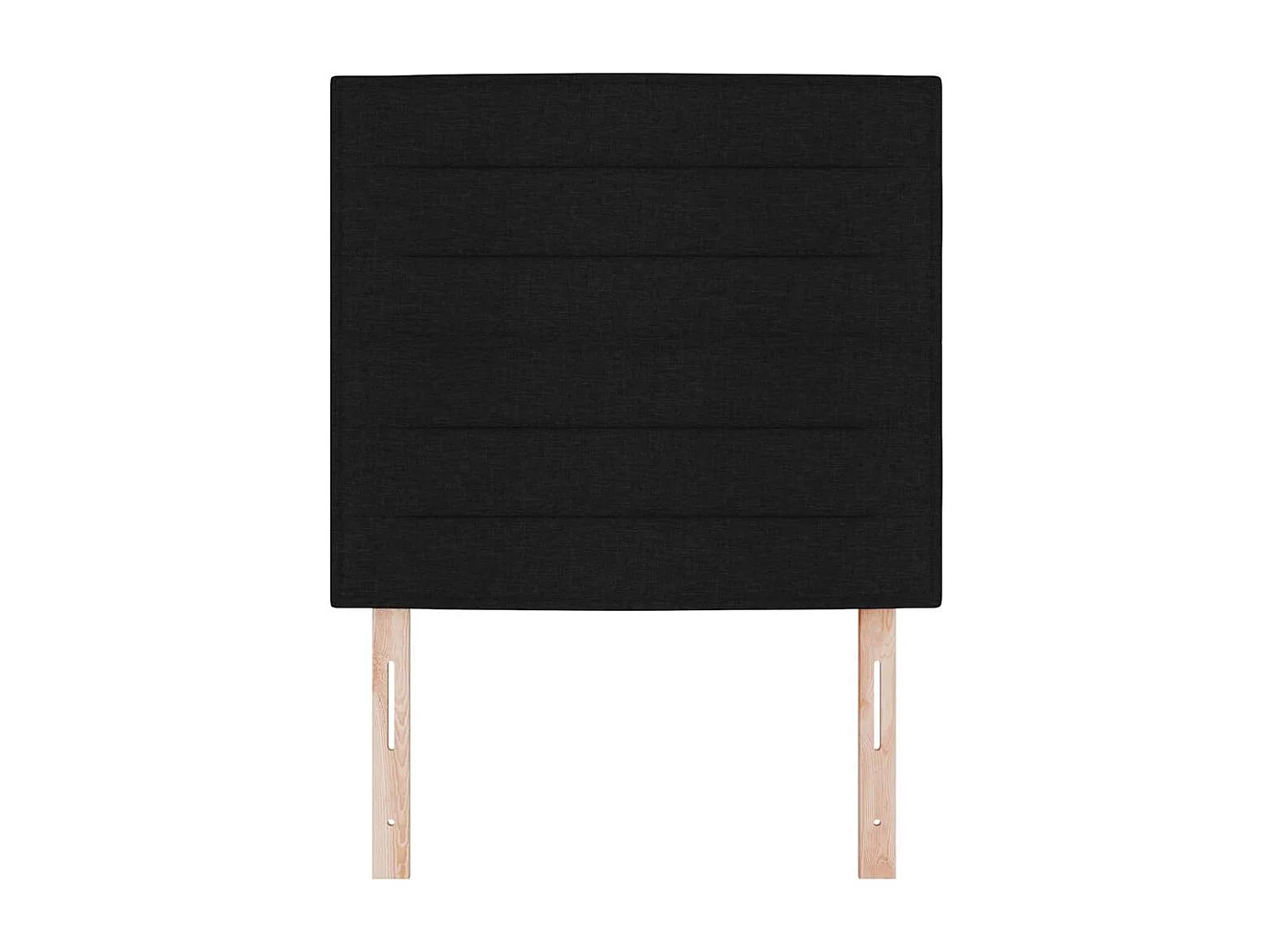 Cabecero LED con luces de tiras LED Manual Negro 80 cm tela