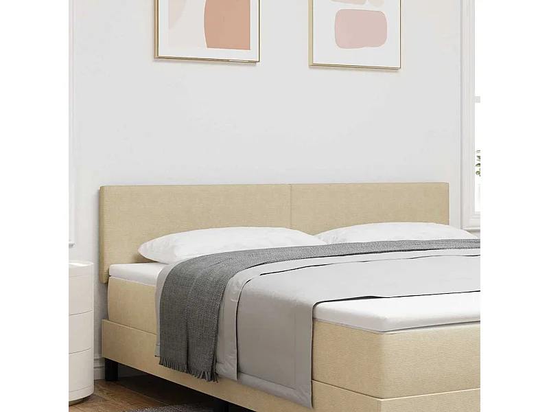 Tête de lit LED avec des lumières à LED Vert gris 180 cm tissu