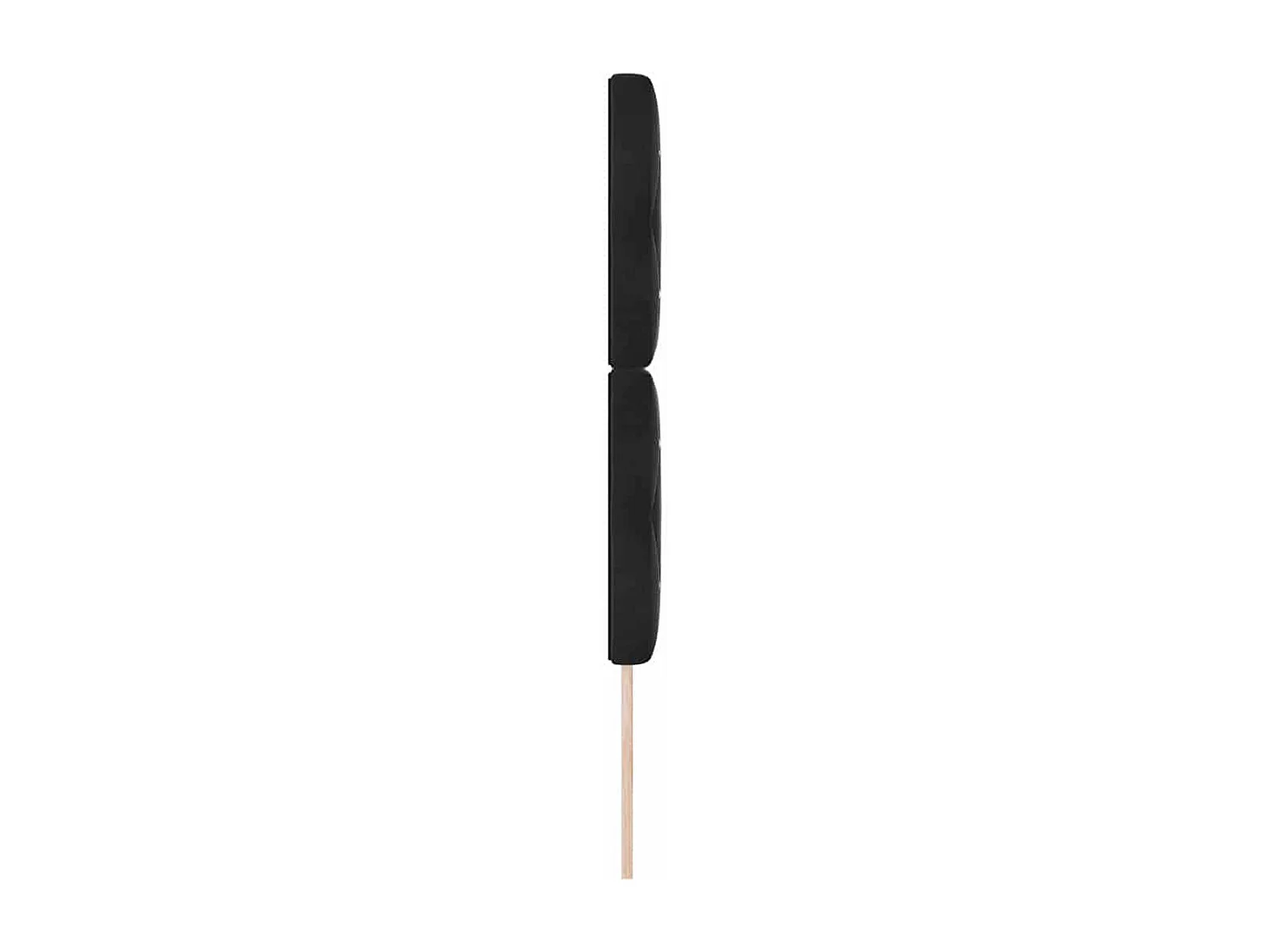 Tête de Lit LED avec des lumières à LED Noir 80 cm Velours