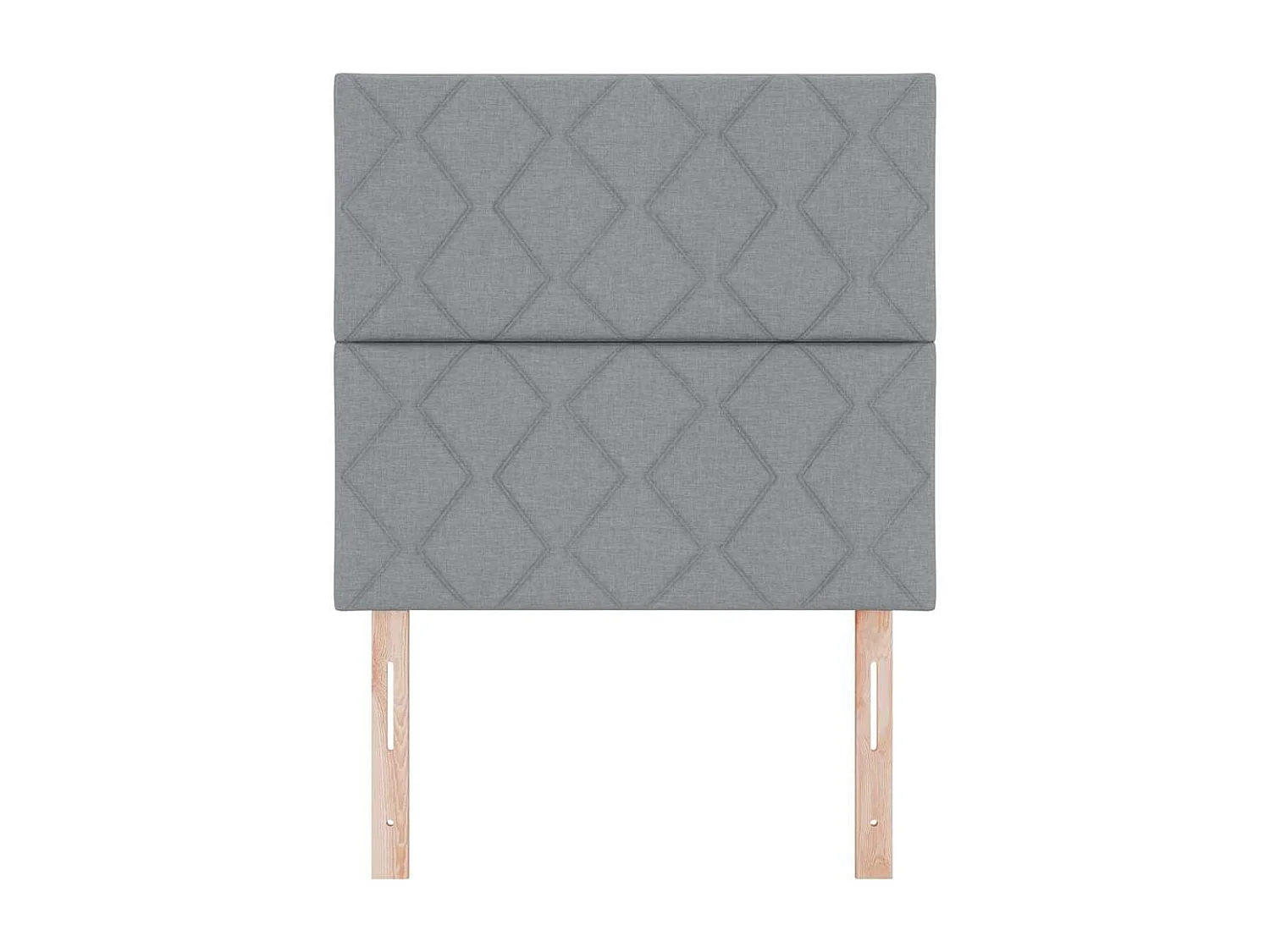 Cabeceira de Tecido Geométrico Cinzento-claro 100 cm tecido