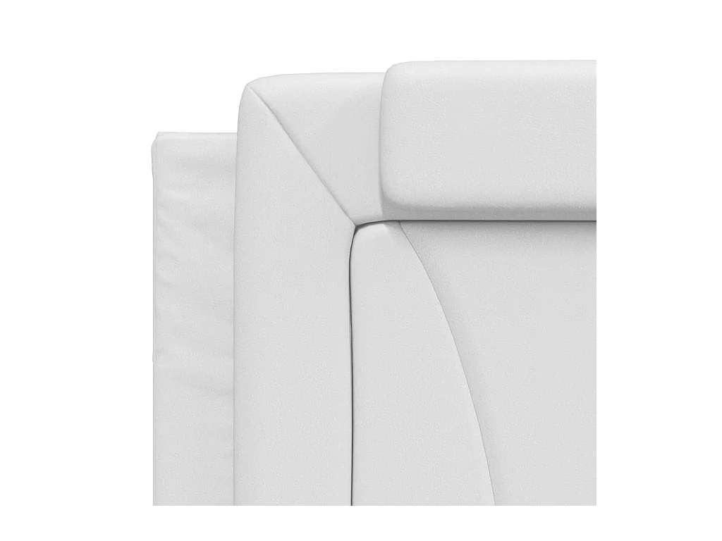 Tête de lit blanc 183 cm similicuir