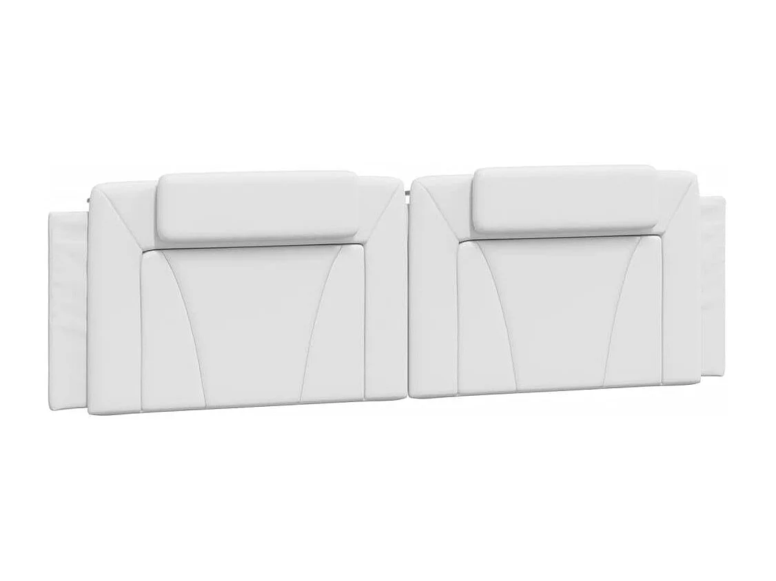 Hoofdbordkussen "Viana" 183 cm kunstleer wit