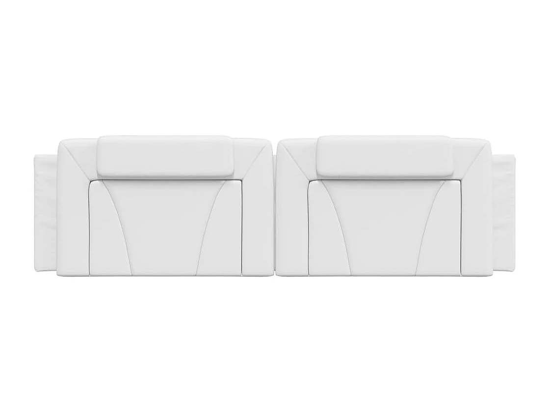 Hoofdbordkussen "Viana" 183 cm kunstleer wit