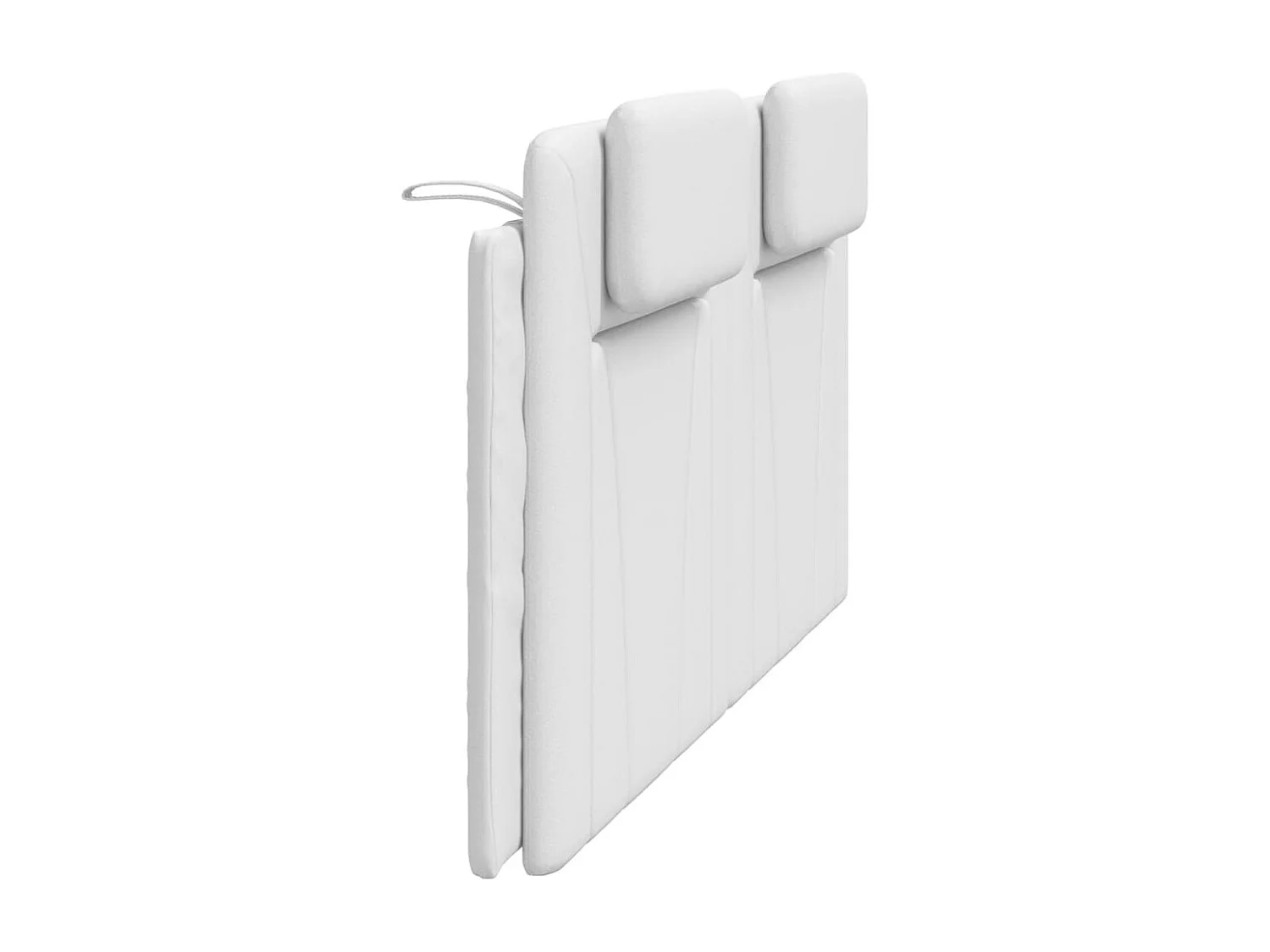 Hoofdbordkussen "Viana" 183 cm kunstleer wit