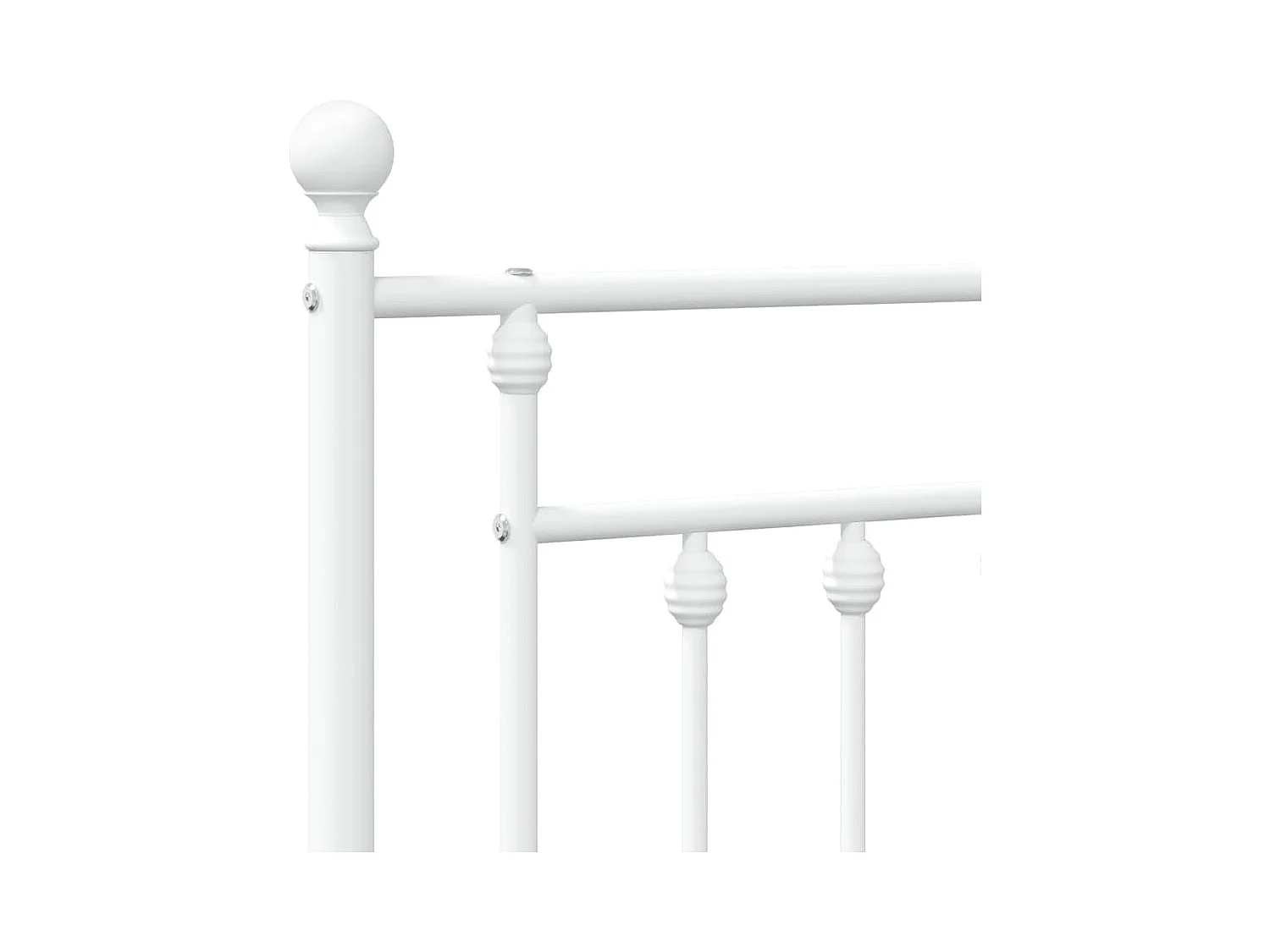 Hoofdbord 140 cm metaal wit