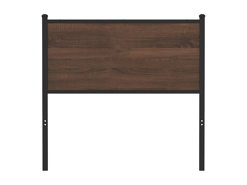Tête de lit chêne marron 90 cm bois d'ingénierie et acier