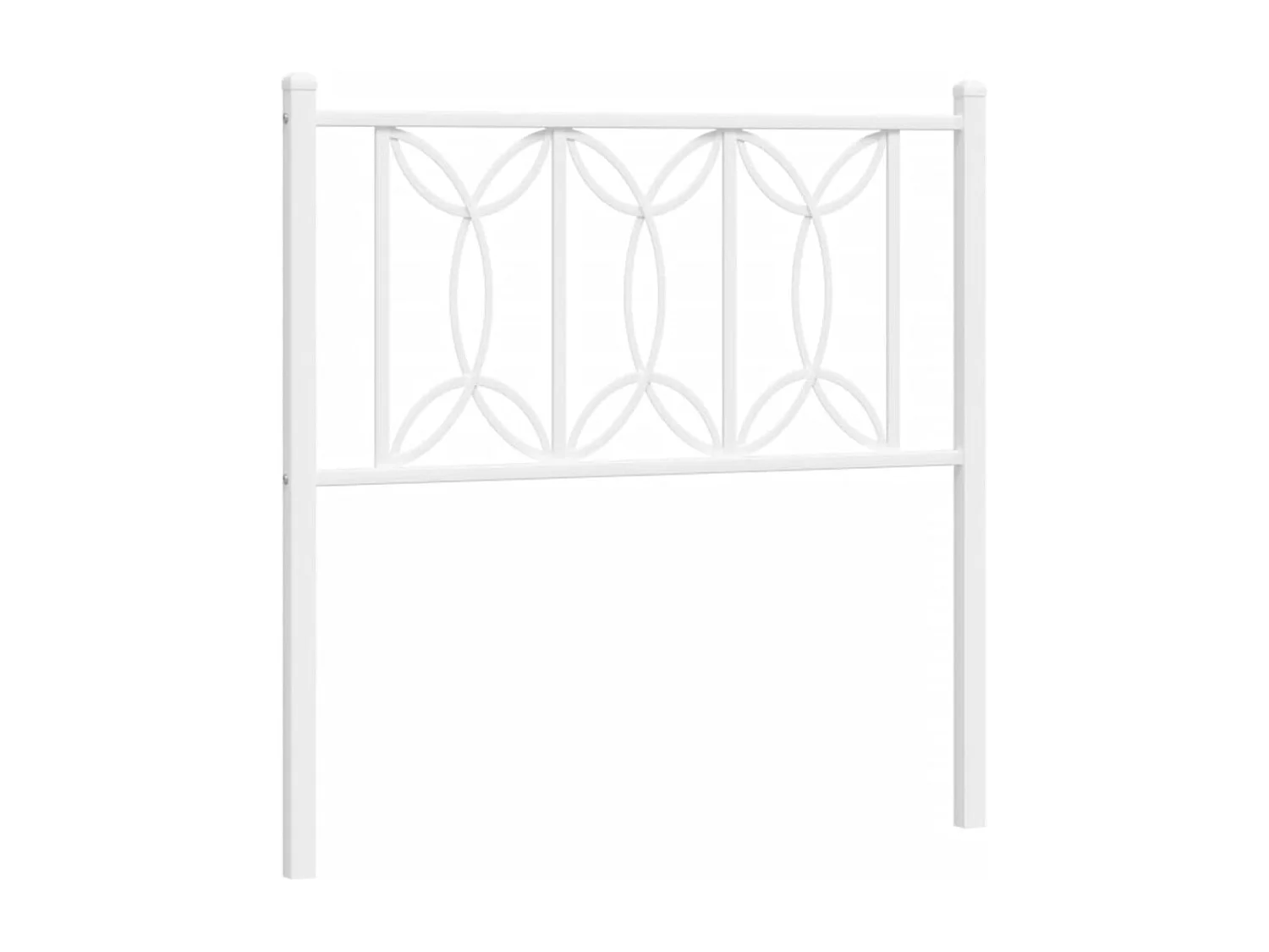 Tête de lit métal blanc 80 cm