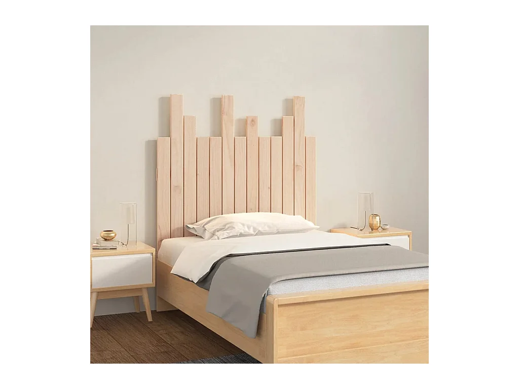Tête de lit murale 82,5x3x80 cm Bois massif de pin