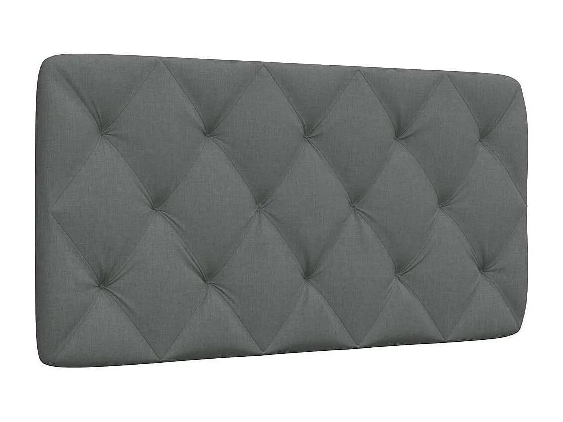 Tête de lit gris foncé 100 cm tissu