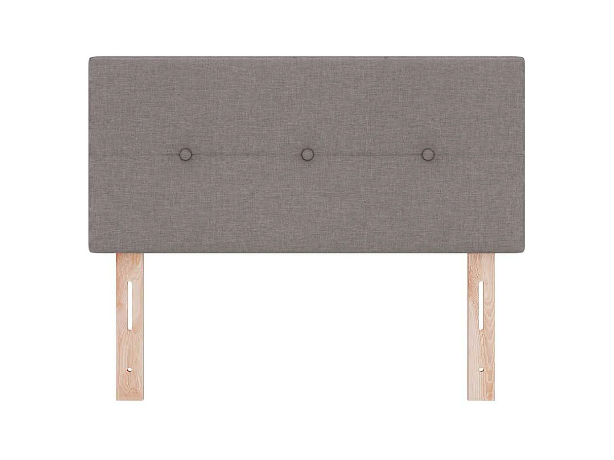 Tête de lit avec tête de lit Taupe 90 cm tissu