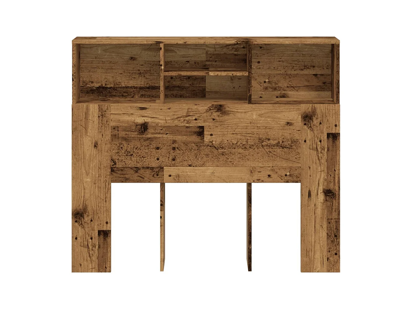 Armoire de tête de lit vieux bois 120x19x103,5 cm