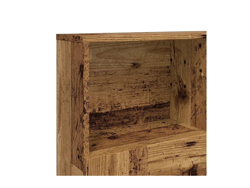 Armoire de tête de lit vieux bois 120x19x103,5 cm