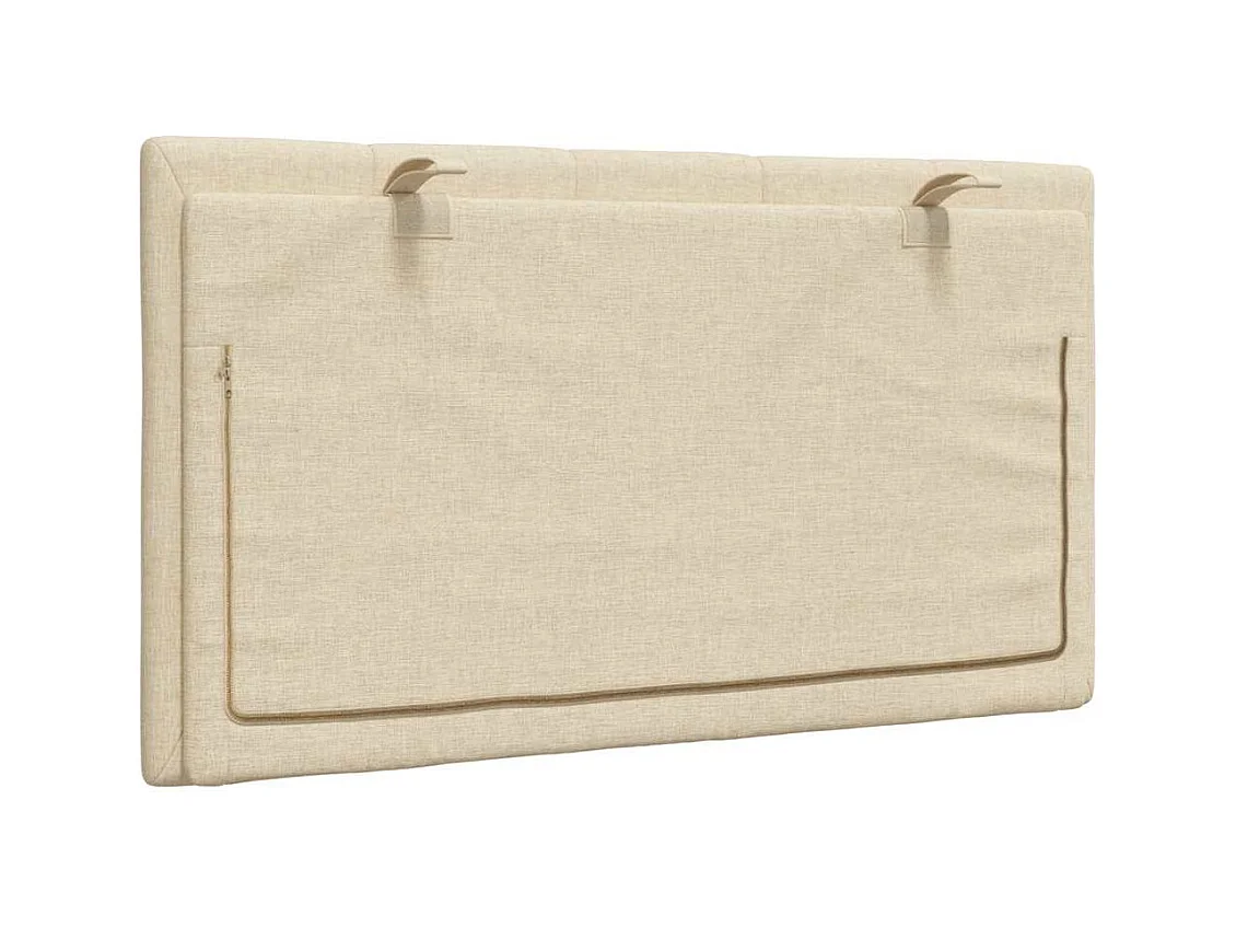 Tête de lit crème 90 cm tissu
