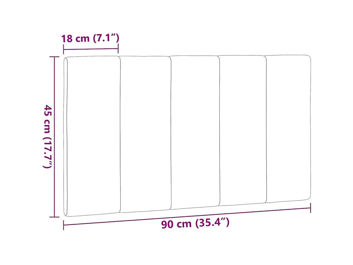 Tête de lit crème 90 cm tissu