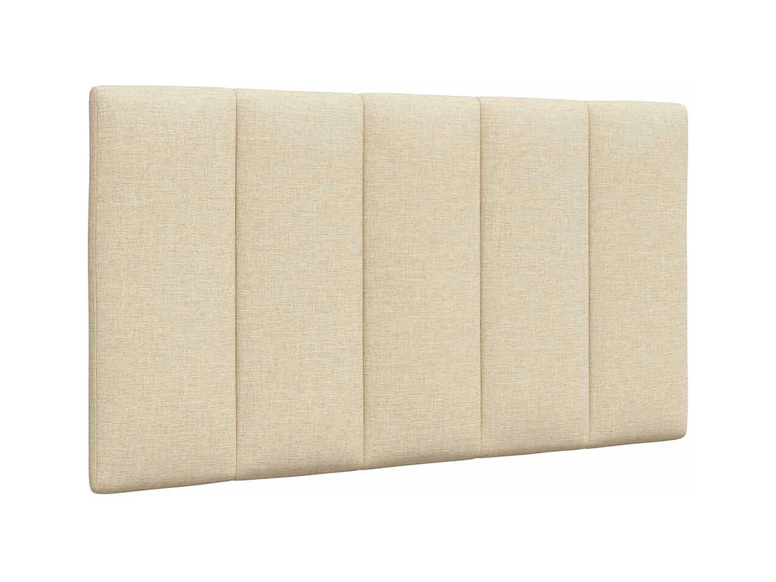 Hoofdbordkussen "Hanko" 90 cm stof crèmekleurig