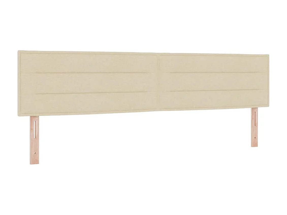 Cabecero con cabecera Manual Crema 200 cm tela