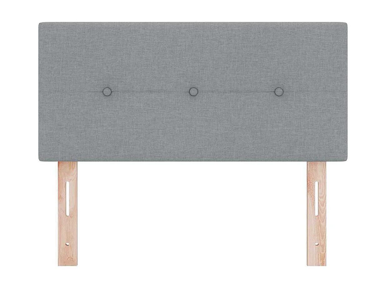 Tête de lit avec tête de lit Gris clair 80 cm tissu