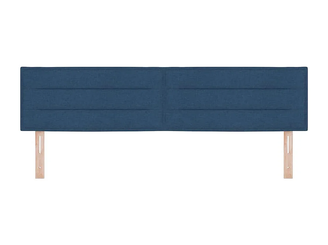 Cabecero con cabecera Manual Azul 180 cm tela