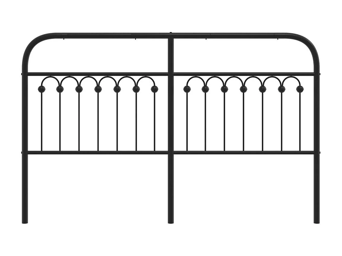 Cabecero de metal negro 150 cm