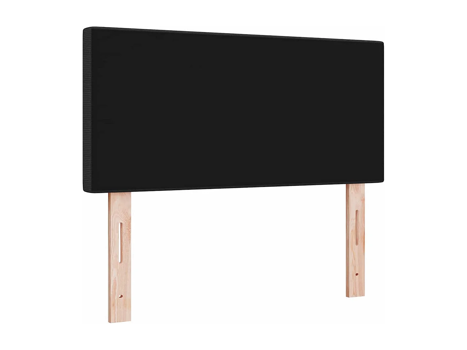 Tête de lit avec tête de lit Gris foncé 100 cm Tissu côtelé