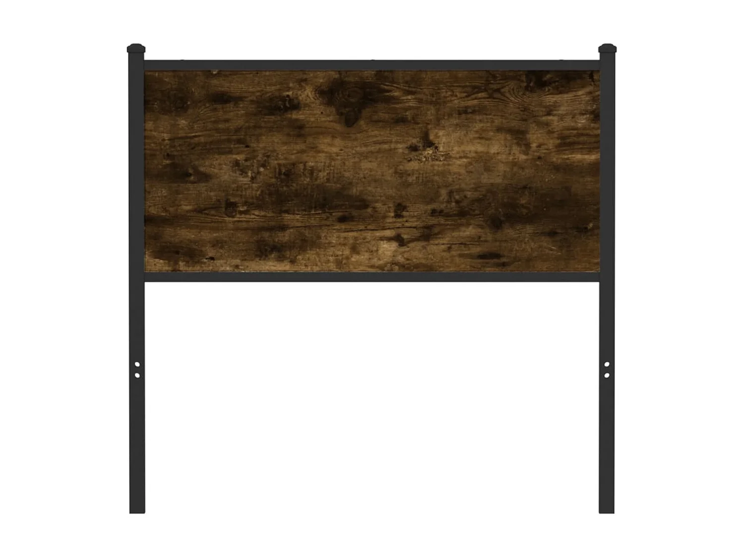 Tête de lit chêne fumé 80 cm bois d'ingénierie et acier