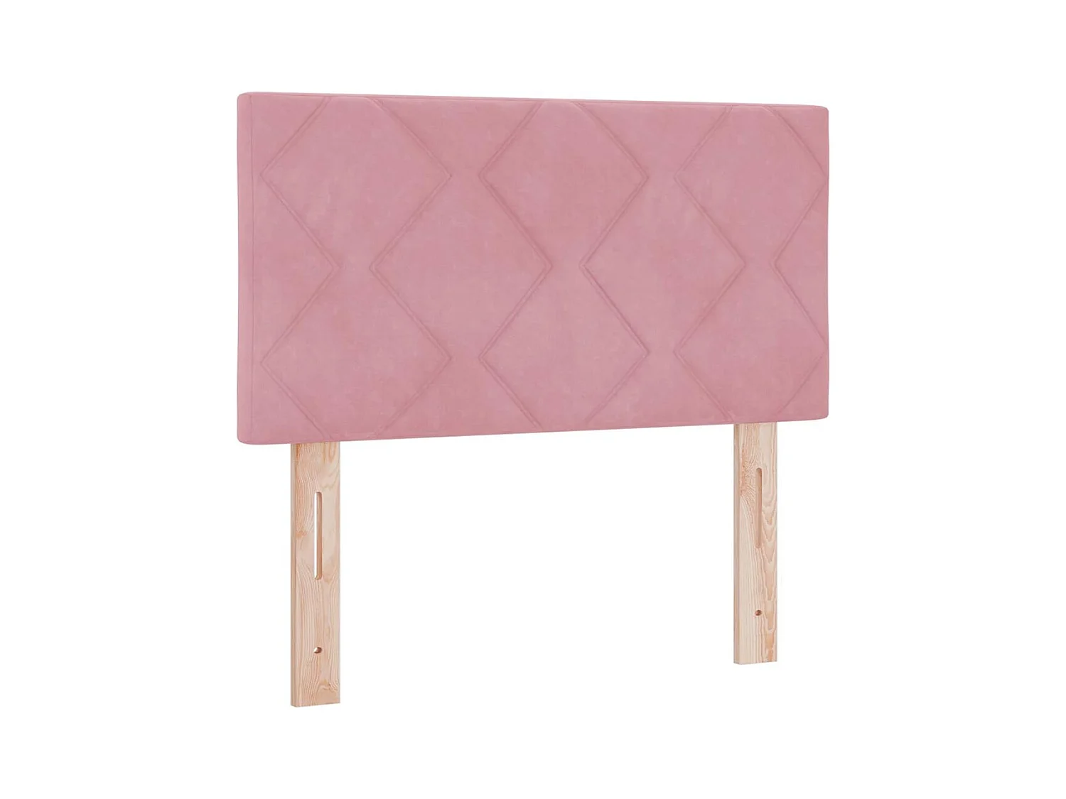 Tête de lit Montage mural Géométrique Rose 80 cm Velours