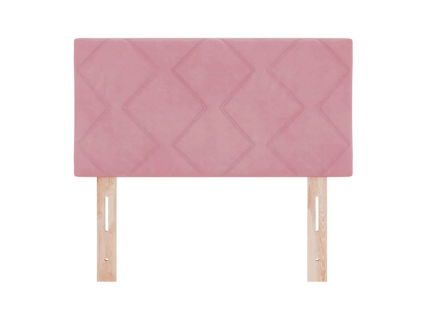 Tête de lit Montage mural Géométrique Rose 80 cm Velours